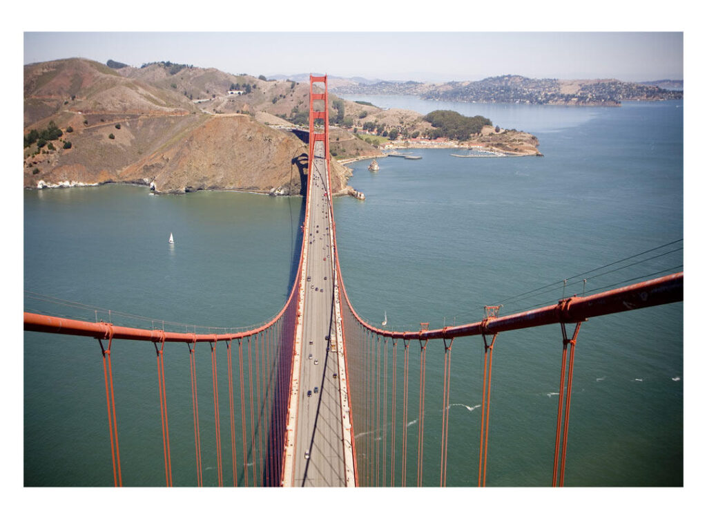 Top of the Golden Gate Bridge photo by J. Michael Tucker
