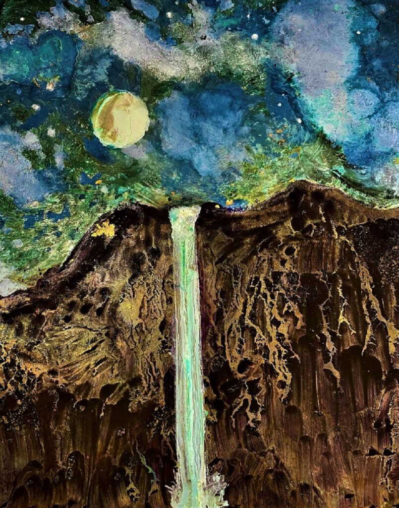 Moon Mountain 1444 painting by David Berks