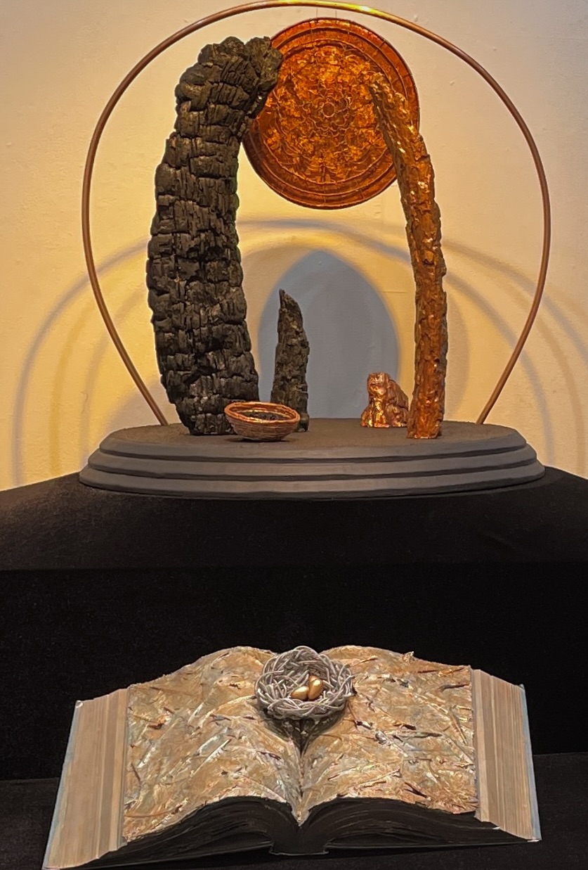 Voice of the Forest, is the central sculpture in my eco installation, Sanctuary.